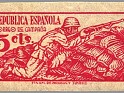 Spain - 1939 - Email Campaign - 5 CTS - Red - Spain, Campaign mail - Edifil NE 46 - Campaign Mail Soldier - 0
